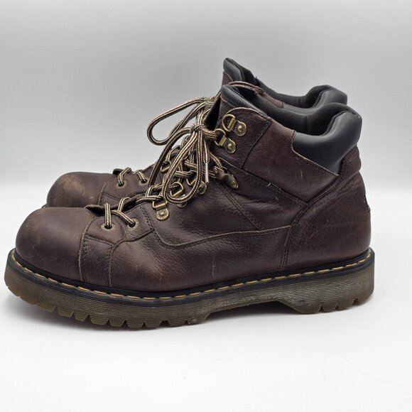 Dr. Martens Boots Mens Size 14 Brown Leather Combat Ankle Workwear 11303 main image 7